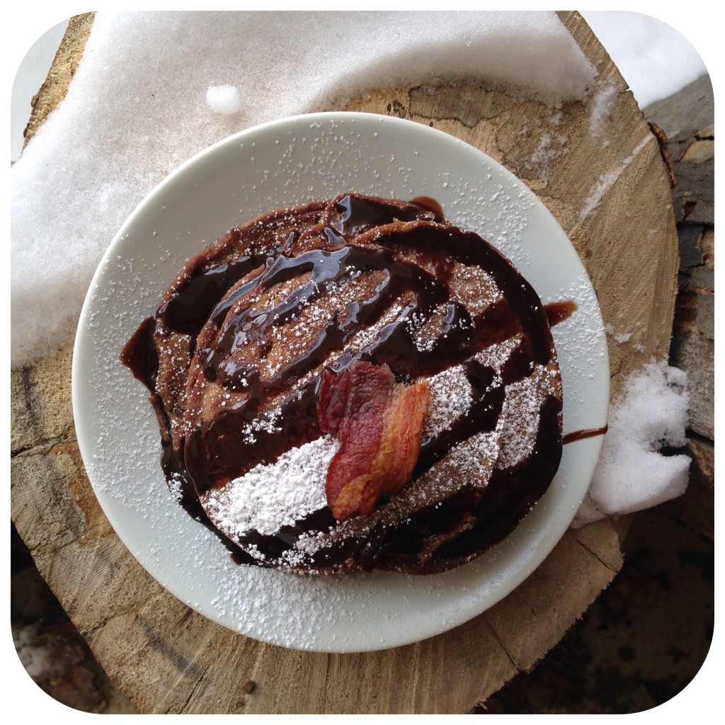 hot chocolate pancakes