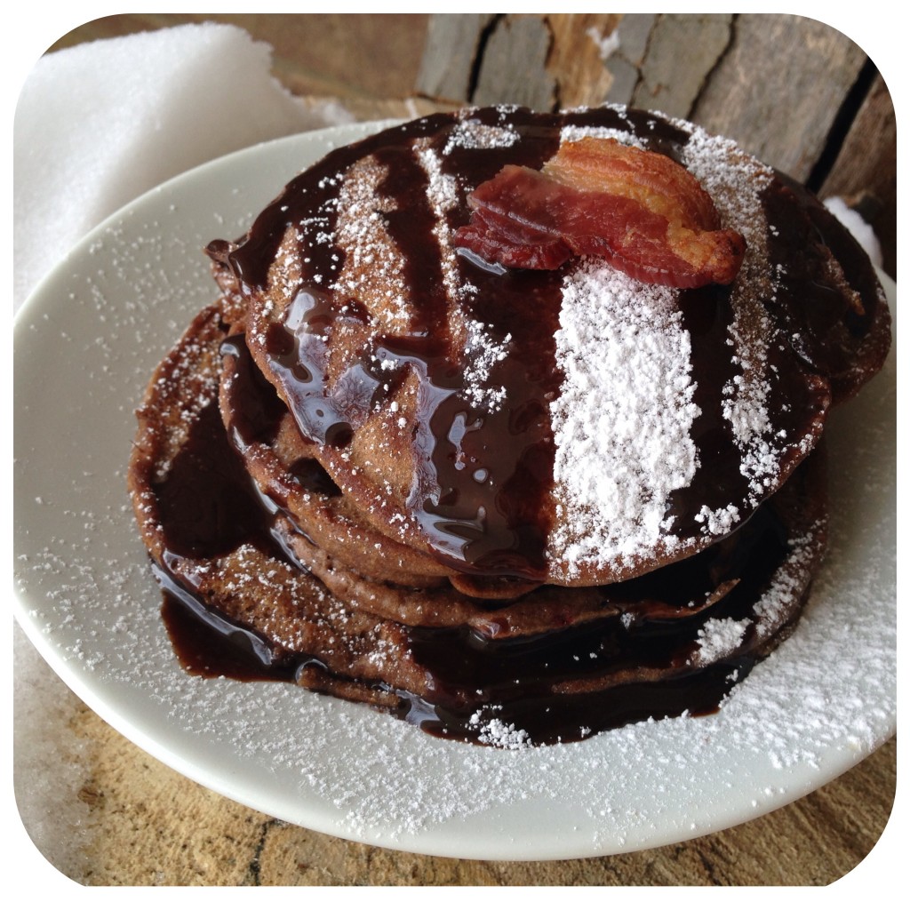 hot chocolate pancakes