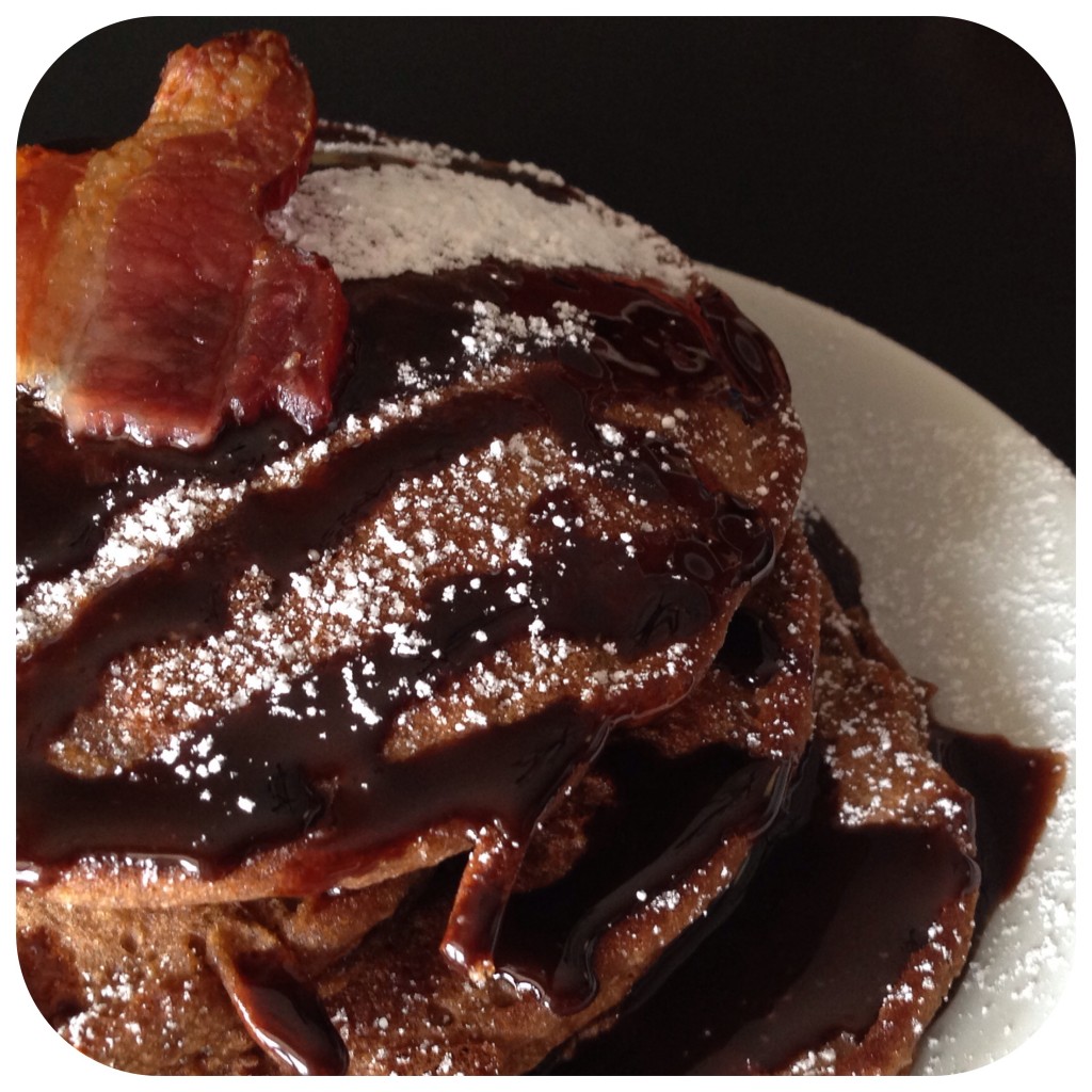 hot chocolate pancakes