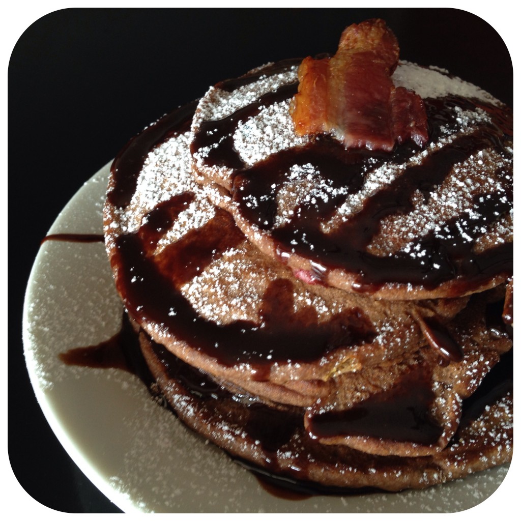 hot chocolate pancakes