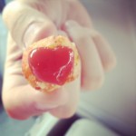 Ketchup on a tot. Unrelated but adorable.